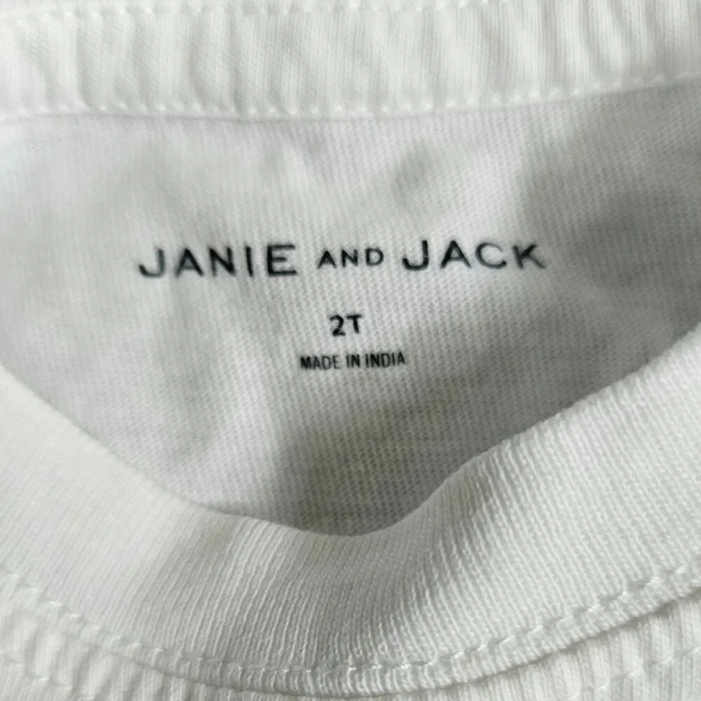 Janie and Jack Boys White Set Sail Tee Sailboat Graphic T-Shirt 2T